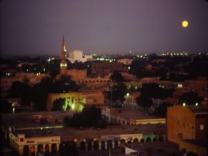 moonrise over Khartoum